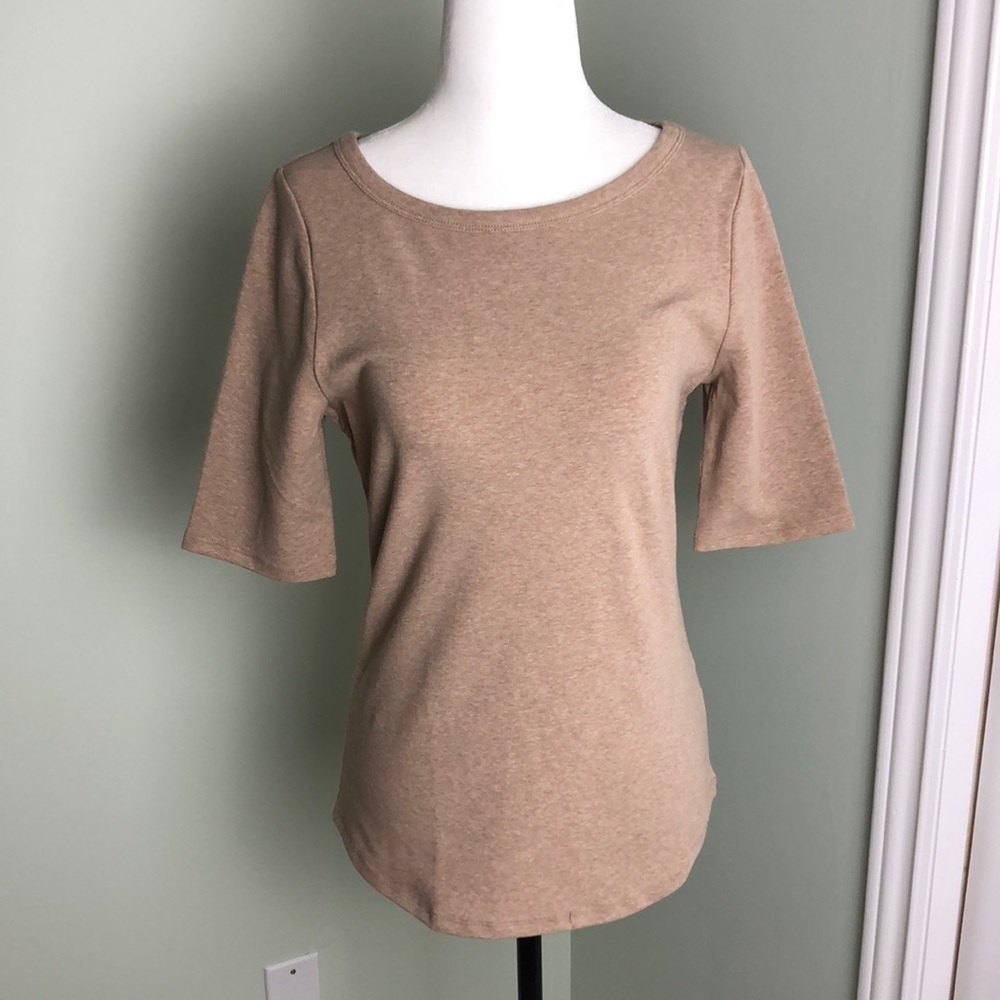 🖤 S 🖤 NWT Latte Bateau Neck Tee 3/4 Sleeves​